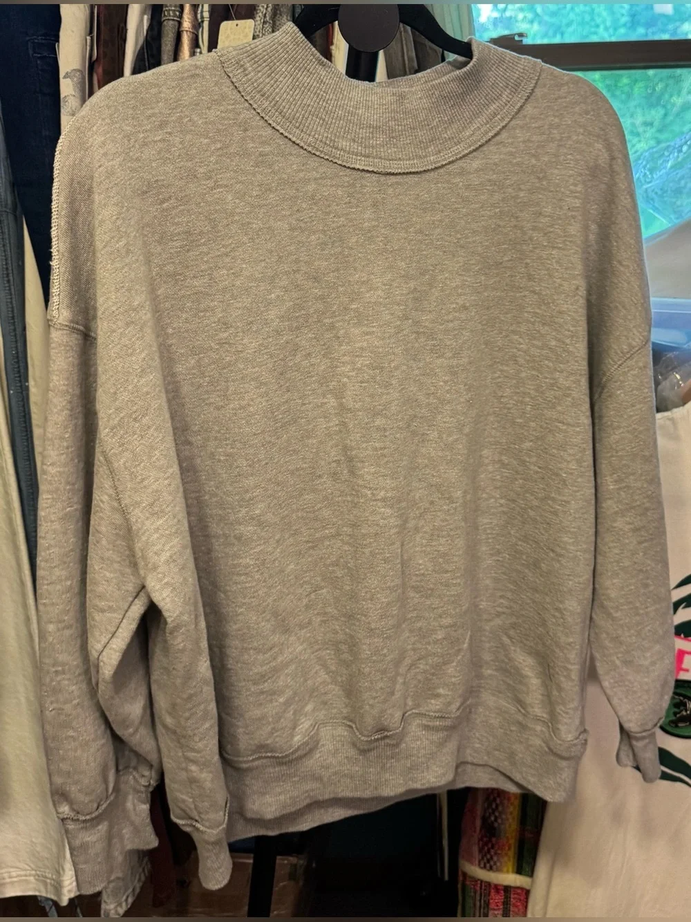 NWT Free People We The Free Palm Springs Pullover - Heather grey - small - Picture 11 of 14